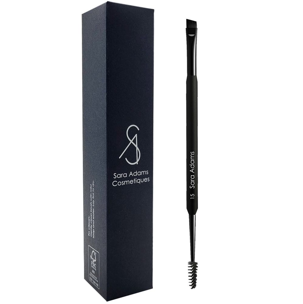 Sara Adams Cosmetiques Angled Definer & Eyebrow Brush #15